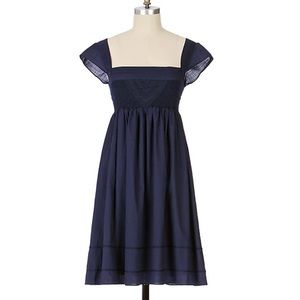 Anthropologie Maeve Navy Dress
